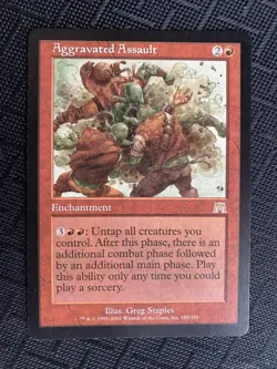Aggravated Assault Onslaught Regular Lightly Played Very Good Condition - Image 1