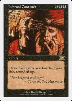 Infernal Contract [Classic Sixth Edition] Magic MTG - Image 1