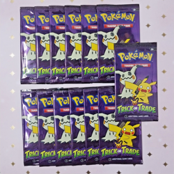 Lot 13 Pokemon TCG 2023 Halloween Trick or Trade Booster Sealed Packs - Image 1