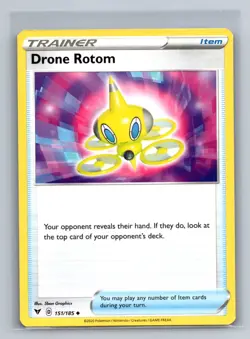 Drone Rotom Normal Uncommon SWSH04: Vivid Voltage SWSH04 Item 151/185 Pokemon Ca - Image 1