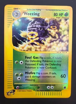 Weezing 70/165 Expedition e-Reader Reverse Holo Rare Pokemon - NM - Image 1