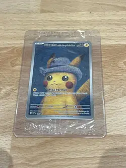 Pokemon TCG: Van Gogh Pikachu with Grey Felt Hat SVP 085 Promo Card - New Sealed - Image 1