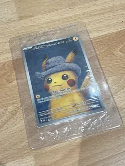 Pokemon TCG: Van Gogh Pikachu with Grey Felt Hat SVP 085 Promo Card - New Sealed - Image 3