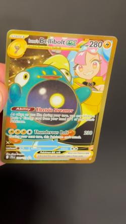 Pokemon TCG Ionos Bellibolt ex 188/159 Journey Together Gold Hyper Rare Card NM - Image 2
