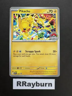 Pokemon Pikachu 225 (World Championship 2025) Sv: Scarlet & Violet Promo Card - Image 1