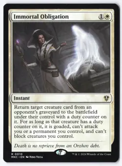 Immortal Obligation R Commander: Murders at Karlov Manor 10 NM - Image 1