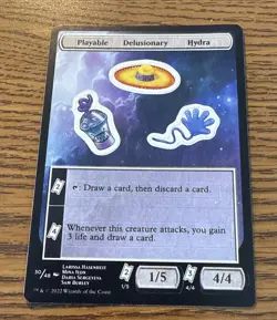 Playable Delusionary Hydra Unfinity Regular MTG MAGIC THE GATHERING NM - Image 1