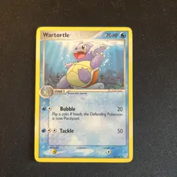 Pokemon Card WARTORTLE 42/100 - Pokemon Crystal Guardians Uncommon - Image 1