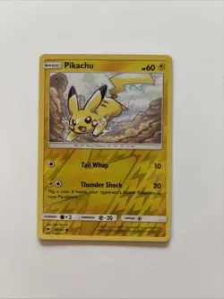 Pikachu Rev Reverse Holo SM Burning Shadows Pokemon NM 40/147 Sun & Moon - Image 1