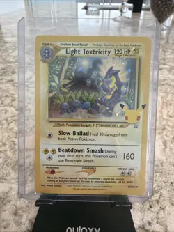 Pokemon TCG Light Toxtricity SWSH137 Celebrations 25th Black Star Promo Holo - Image 1