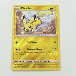 Pokemon TCG Pikachu 40/147 Burning Shadows Reverse Holo Card 2017 NM - Image 1