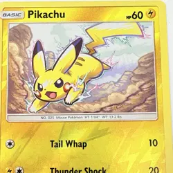 Pokemon TCG Pikachu 40/147 Burning Shadows Reverse Holo Card 2017 NM - Image 3