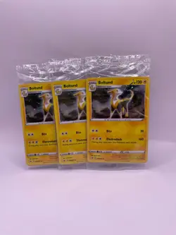 Pokemon Boltund 076/202 Promo Cosmos Holo Rare Sealed Knock Out Collection x3 - Image 1