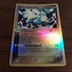 Team Aqua's Manectric 4/95 Reverse Holo Team Magma Vs Team Aqua LP Pokemon - Image 2