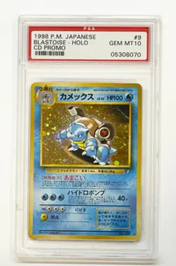 1998 Pokemon Japanese CD Promo Blastoise Holo #009 — PSA 10 GEM MINT - Image 1