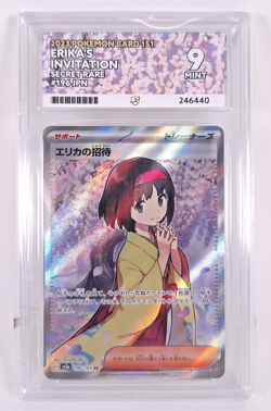 Erikas Invitation 196/165 Pokemon TCG 151 Japanese Graded Ace 9 - Image 2