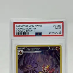 2023 Pokemon SWSH Crown Zenith Magmortar Galarian Gallery #GG03/GG70 PSA 9 - Image 2
