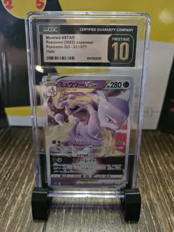 Mewtwo VSTAR 031/071 Holo CGC Pristine 10 2022 Japanese Pokemon GO - Image 1