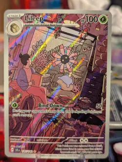 Pokemon TCG - 2024 Lileep 145/142 - Stellar Crown Illustration Rare Holo - Mint - Image 1