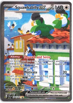 Squawkabilly ex 264/193 Special Illustration Rare Paldea Evolved Pokemon - Image 1