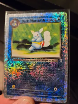 ​2002 Pokemon Legendary Collection DARK WARTORTLE 39/110 Reverse Holo Fireworks - Image 3