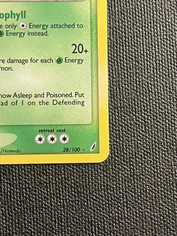 Pokemon Venusaur EX Crystal Guardians 28/100 Reverse Holo Stamped LP- - Image 3