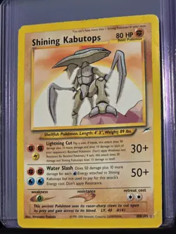 Pokemon TCG Shining Kabutops Holo Card Neo Destiny 108/105 Unlimited Secret Rare - Image 1