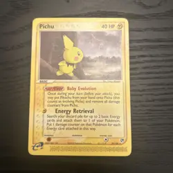 Pokemon Pichu 20/100 Non-Holo Rare EX Sandstorm Card LP-NM Condition - Image 1