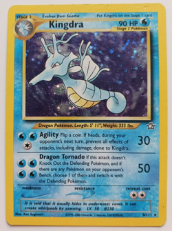 Kingdra Pokemon Card Holo WOTC 8/111 Neo Genesis Rare Vintage 2002 Original MP - Image 1