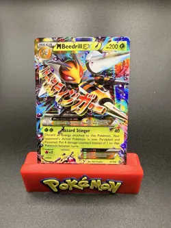 M Beedrill EX XY158 Black Star Promo Holo Pokemon Card 2016 LP-c - Image 1