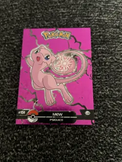 Mew #151 - Crystal Holo Box Hit - Crystal Dark Black - Pokemon Card - Image 1