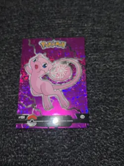 Mew #151 - Crystal Holo Box Hit - Crystal Dark Black - Pokemon Card - Image 2
