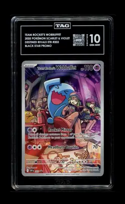 Team Rocket's Wobbuffet 203 Sv: Scarlet & Violet Promo Cards Holo - Image 1