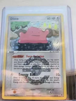 Pokemon TCG Ditto EX FireRed & LeafGreen Reverse Holo Card 4/112 - Image 1