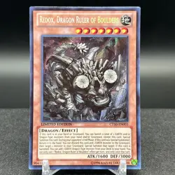 Redox Dragon Ruler of Boulders CT10-EN003 Limited Secret Rare Yugioh Card - Image 1