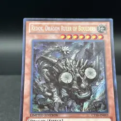 Redox Dragon Ruler of Boulders CT10-EN003 Limited Secret Rare Yugioh Card - Image 3