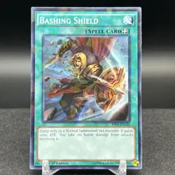 Bashing Shield BP03-EN186 1st Edition Shatterfoil Yugioh Card - Image 1