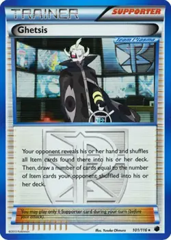 Ghetsis 101/116 Holo Plasma Freeze Pokemon Card NM - Image 1