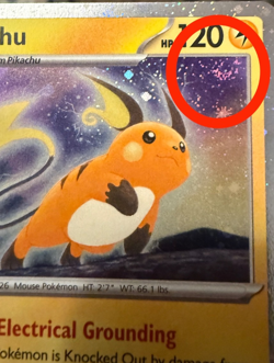 Raichu 026 2023 Pokemon MEW 151 Cosmos Holo SWIRL Promo Card NM+🌀 - Image 3