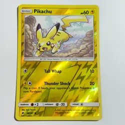 Pikachu 40/147 Common Reverse Holo Card SM - Burning Shadows Pokemon TCG NM - Image 1