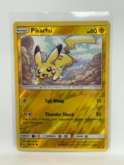 Pikachu 40/147 Reverse Holo Pokemon Card 2017 Burning Shadows - Image 1