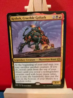 Kethek, Crucible Goliath - Phyrexia: All will be One - Rare - NM - MTG - Image 1