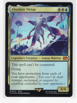 MTG Final Fantasy Foil Mythic #0212 Absolute Virtue - Image 1