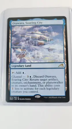 Otawara, Soaring City MTG Kamigawa: Neon Dynasty NEO 271 Rare Land Mint NM - Image 1