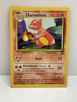 Pokemon TCG WOTC VTG MP Charmeleon 035/130 Base Set 2 Regular - Image 1