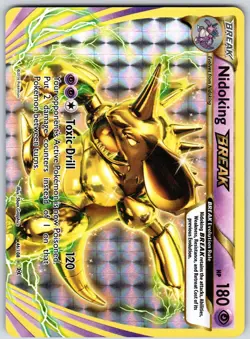 POKEMON EVOLUTIONS NIDOKING BREAK 46/108 RARE BREAK HOLO NM - Image 1
