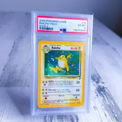 2000 POKEMON BASE SET 2 #16 RAICHU-HOLO PSA 6 - Image 2