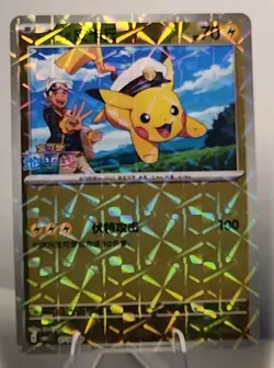 Captain Pikachu 0704/09 Horizons Gem Pack Vol 1 Chinese Rotary Holo Pokemon NM - Image 1