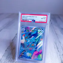 Dewott White Flare Illustration Rare #106 Pokemon WHT EN 106/086 2025 - PSA 8 - Image 2