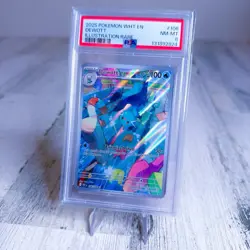 Dewott White Flare Illustration Rare #106 Pokemon WHT EN 106/086 2025 - PSA 8 - Image 3